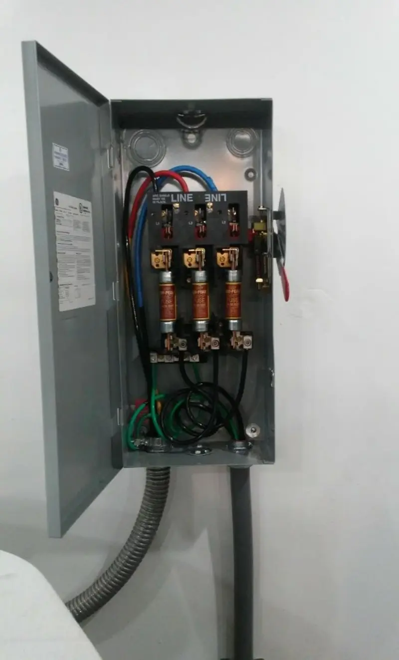Three-phase disconnect switch installed for Electrical Wiring & Rewiring in Pennsville